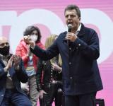 Sergio Massa  desde la ciudad de Junín