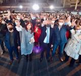 El presidente Alberto Fernández y la vice Cristina Kirchner cerraron en Tecnópolis la campaña electoral nacional del Frente de Todos 