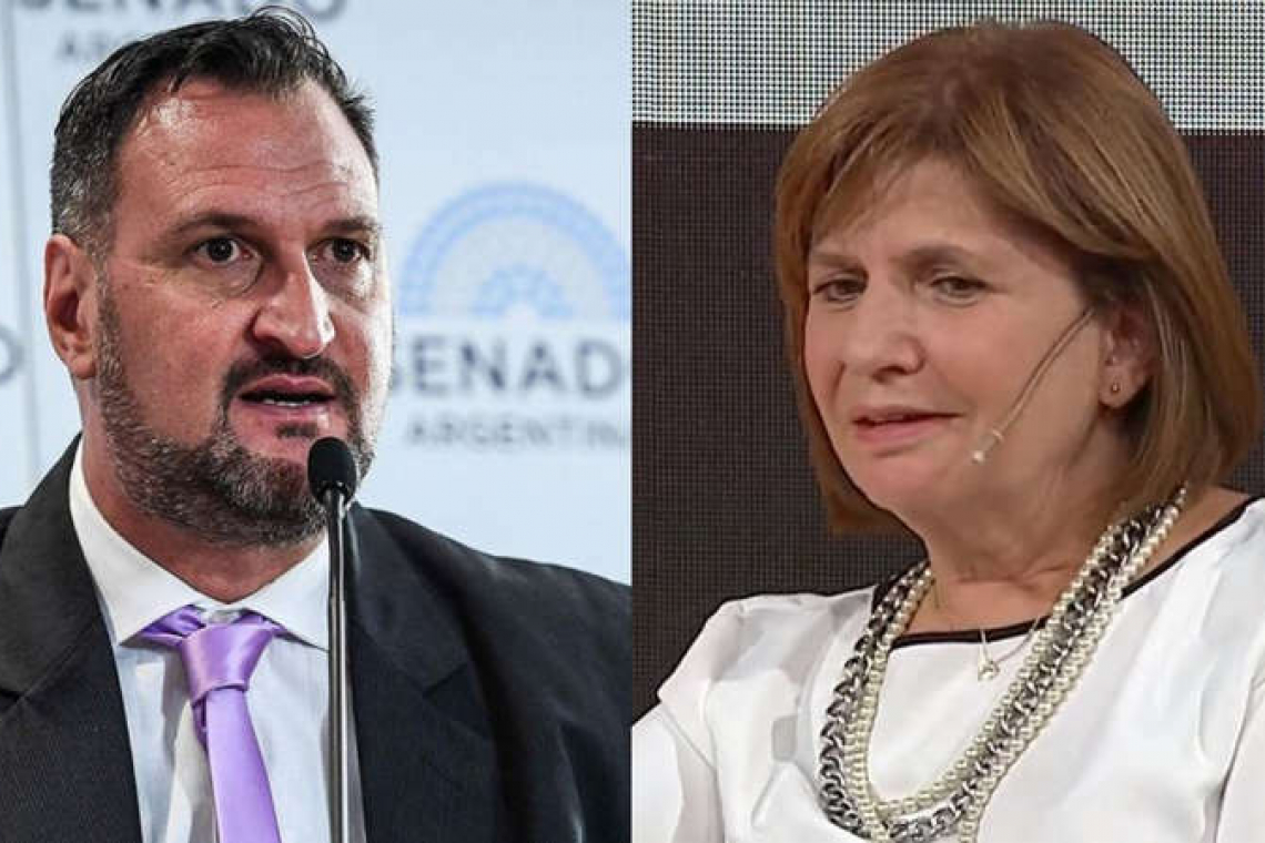 Fuerte cruce entre Patricia Bullrich y Luis Tagliapietra