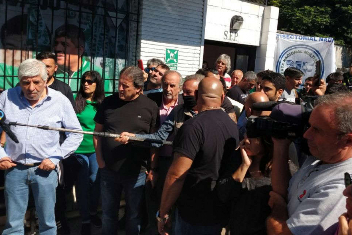 Hugo Moyano habló sobre el paro en San Nicolás: &quot;Desmentimos categóricamente que haya habido un bloqueo&quot; 